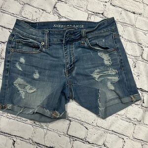 American Eagle Outfitters Women's Blue Denim Shorts